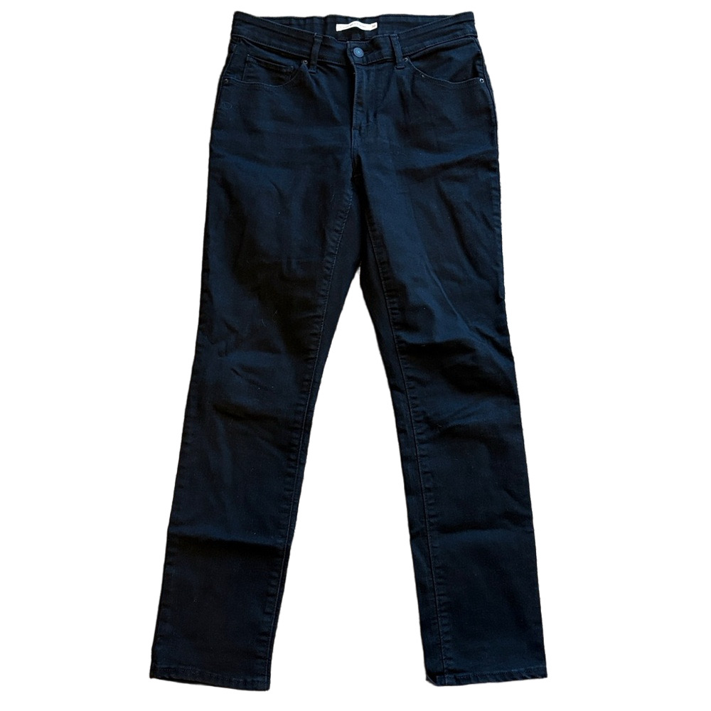 Levis Woman’s 30 Black Classic Mid Rise Skinny Jeans - Picture 4 of 7